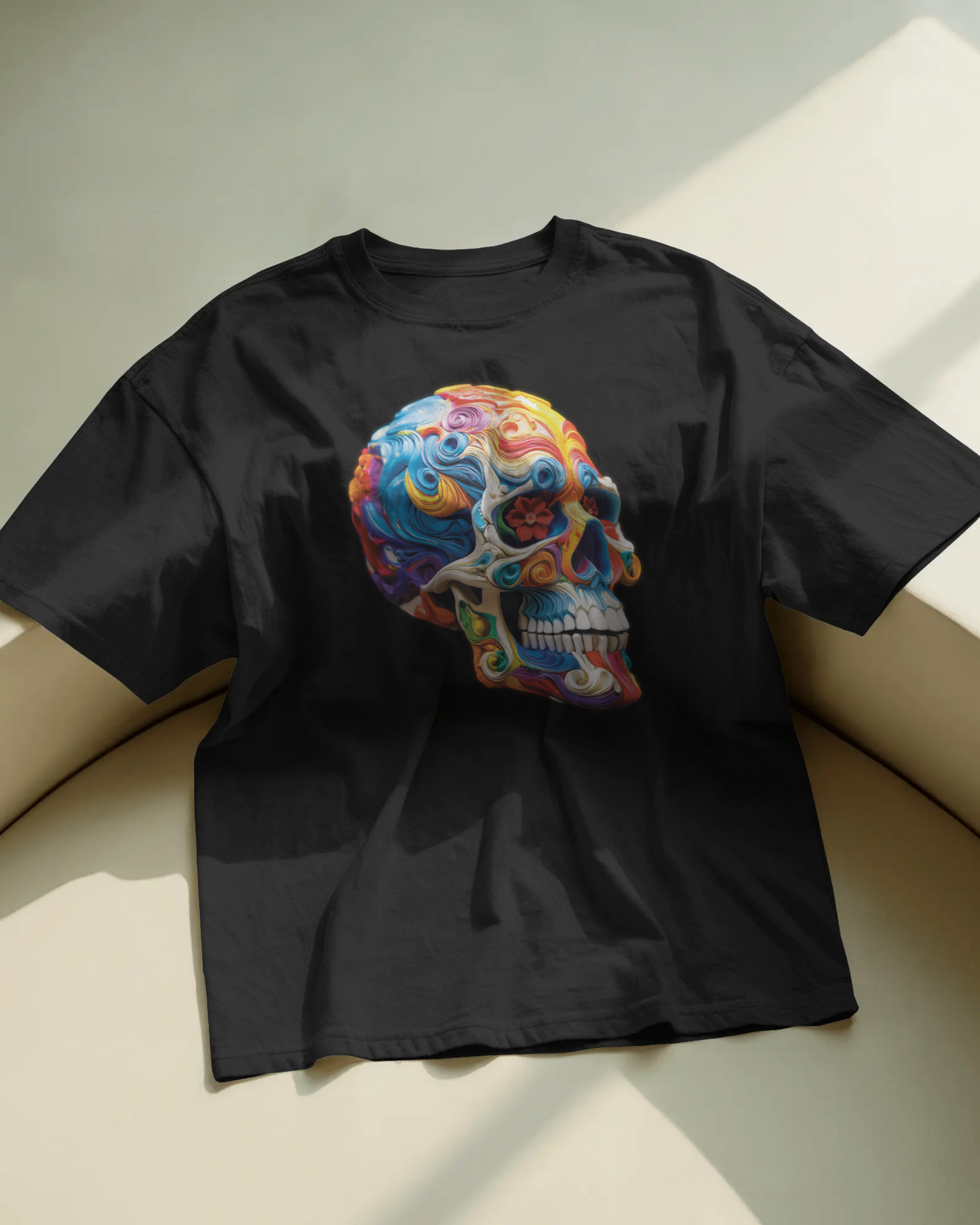 Bold Painted Skull T-Shirt