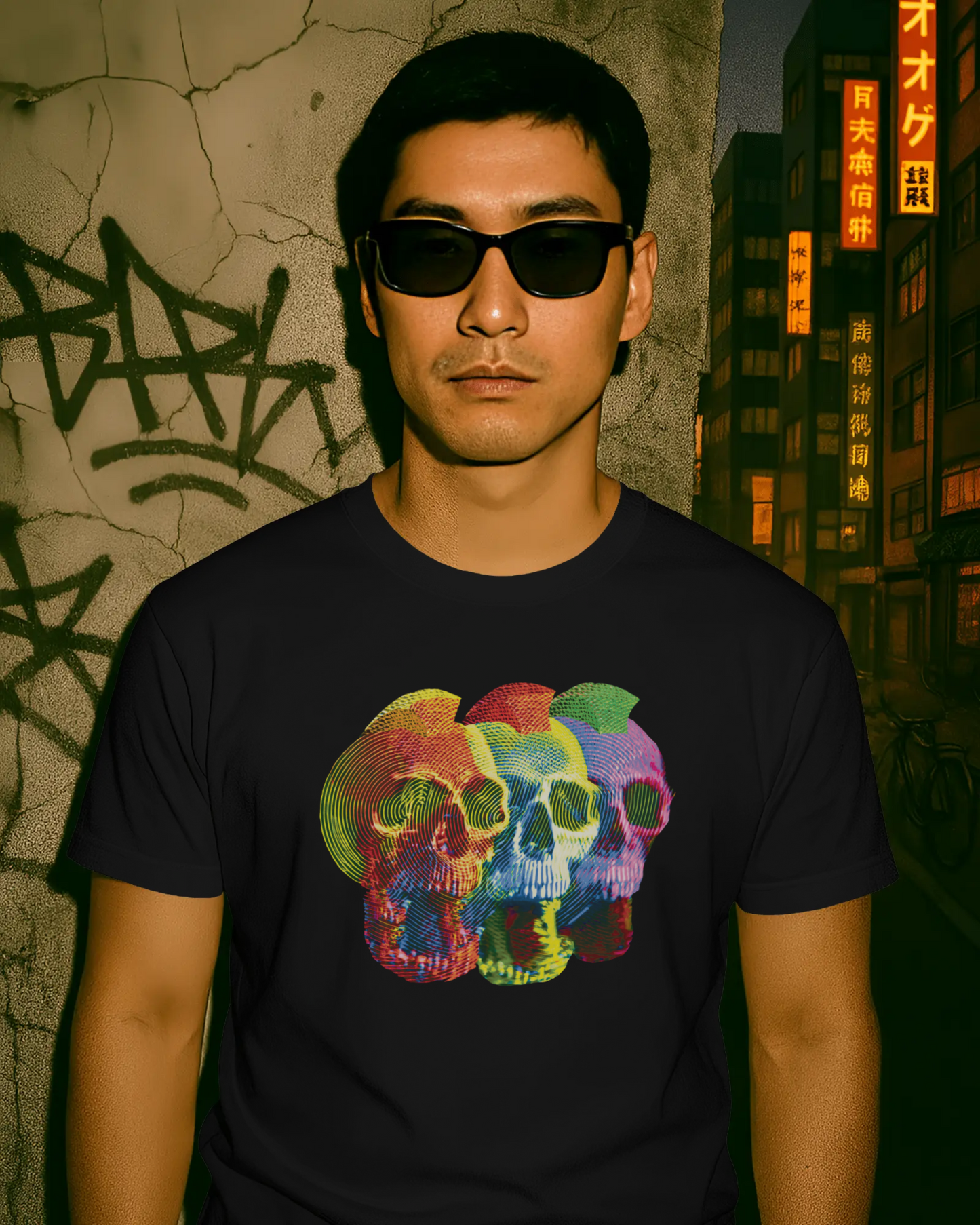 Trippy Mohawk Skulls