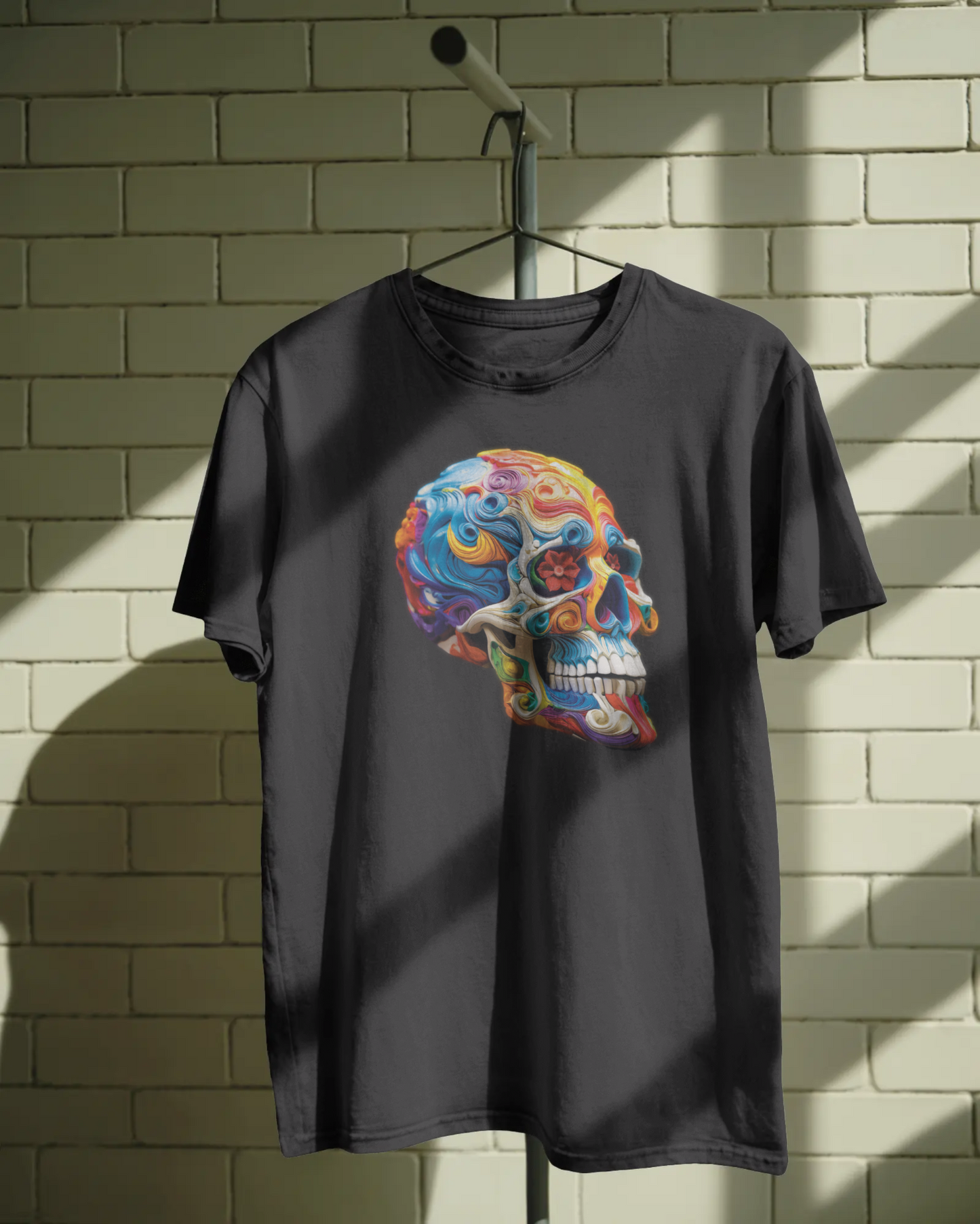 Bold Painted Skull T-Shirt