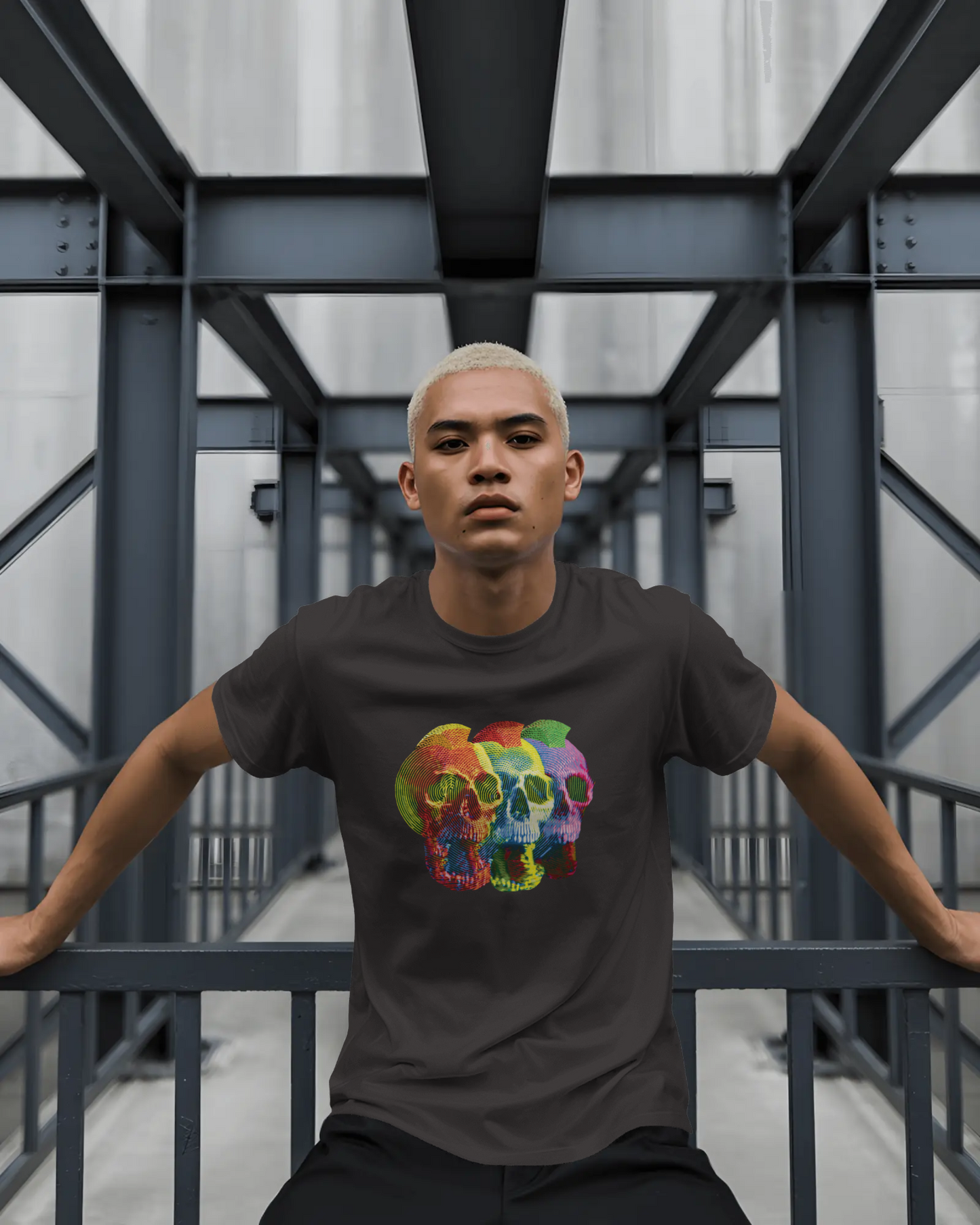 Trippy Mohawk Skulls