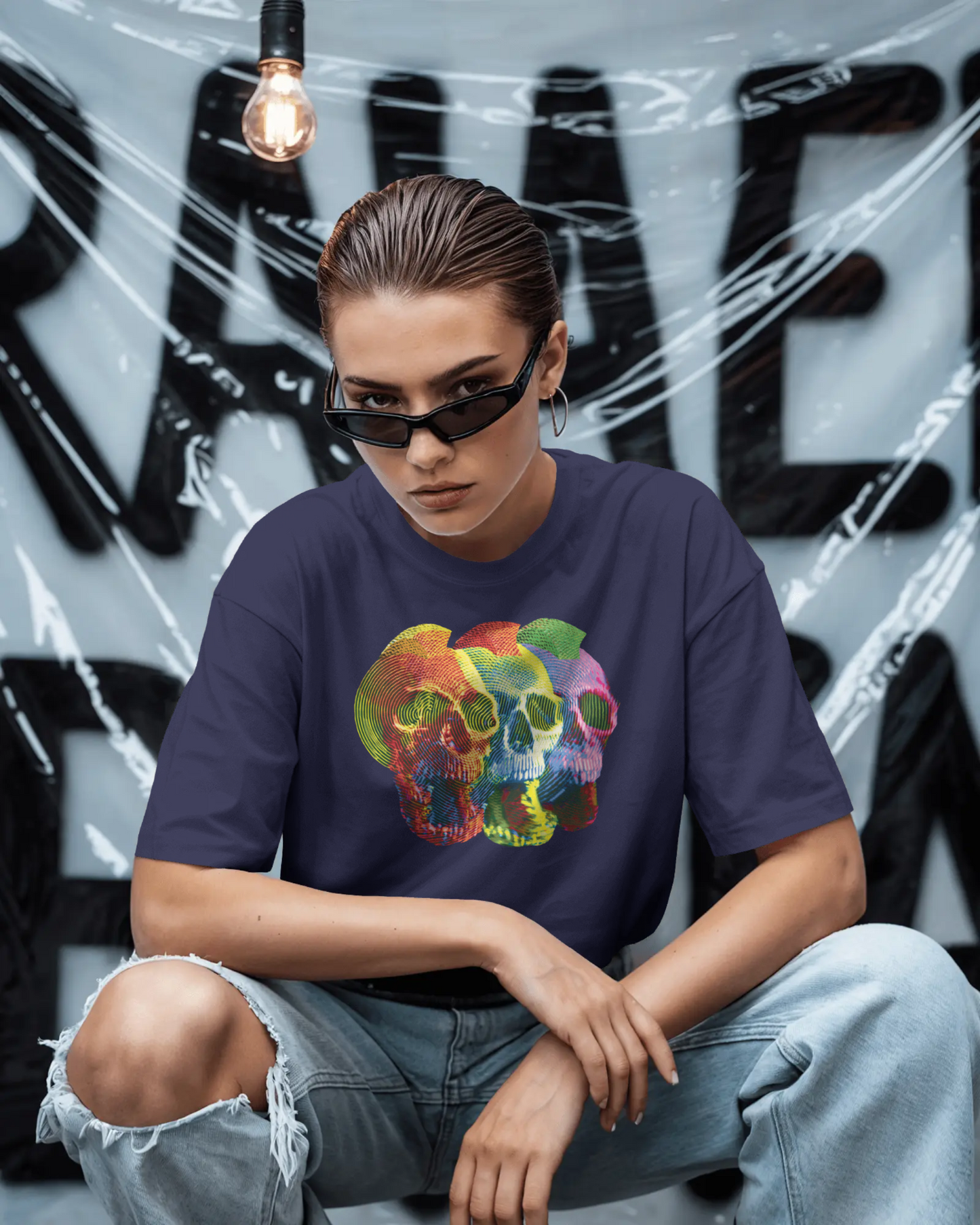 Trippy Mohawk Skulls