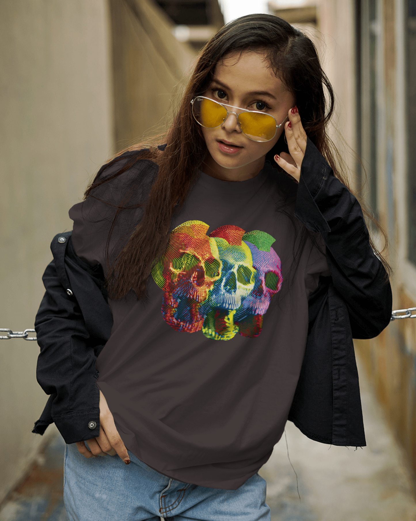 Trippy Mohawk Skulls