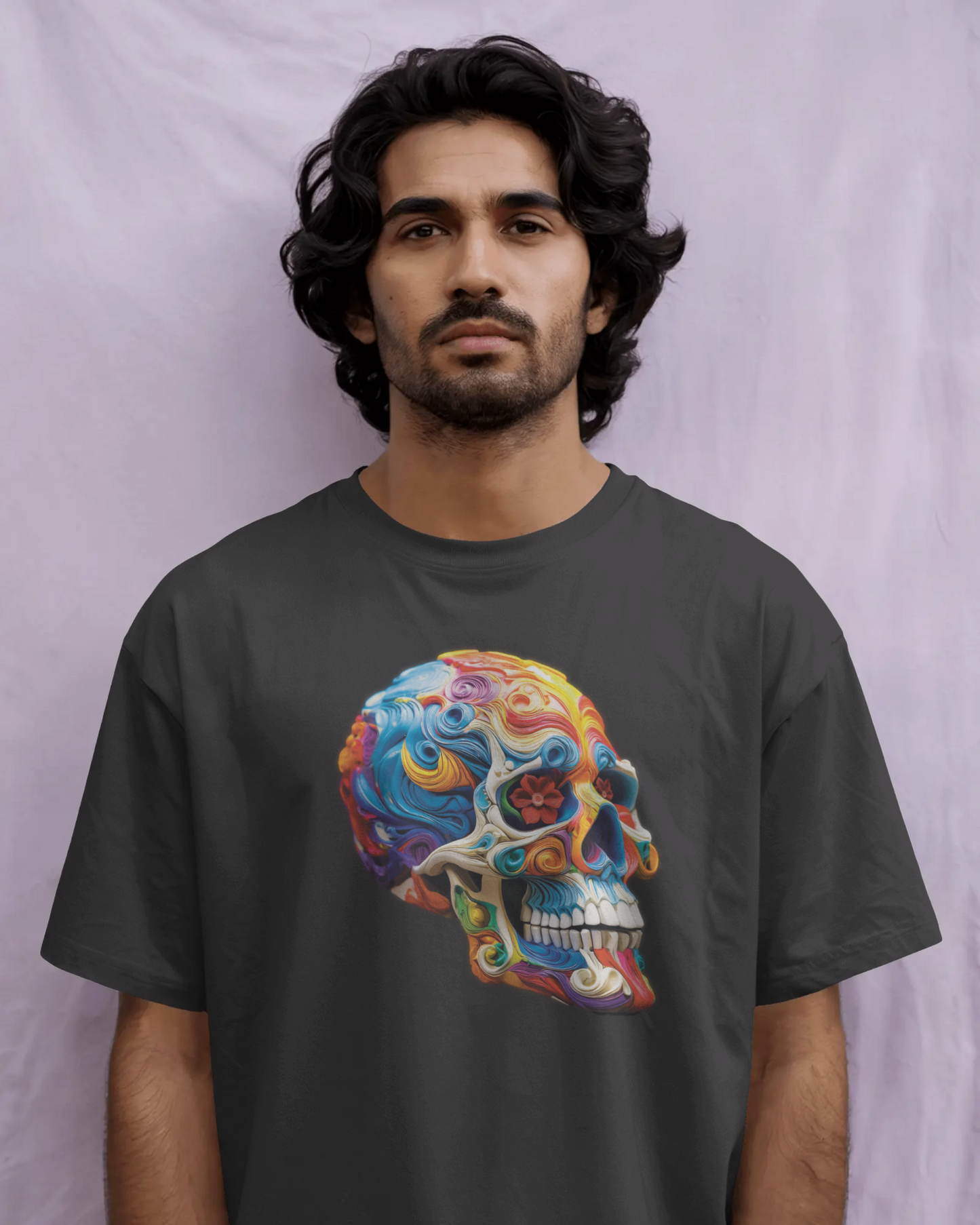 Bold Painted Skull T-Shirt